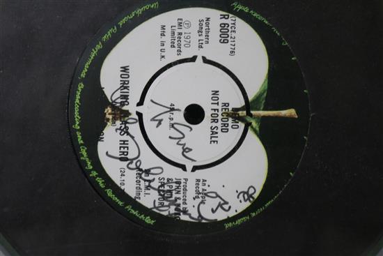 John Lennon: Imagine, signed demonstration of the UK single,